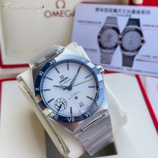 Omega Constellation 41mm Steel Blue Dial Watch view 5