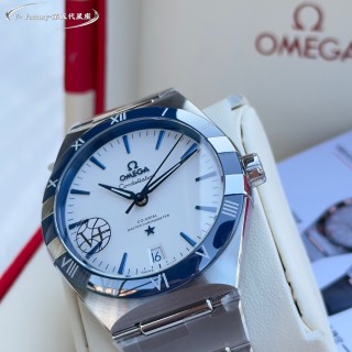 Omega Constellation 41mm Steel Blue Dial Watch view 6
