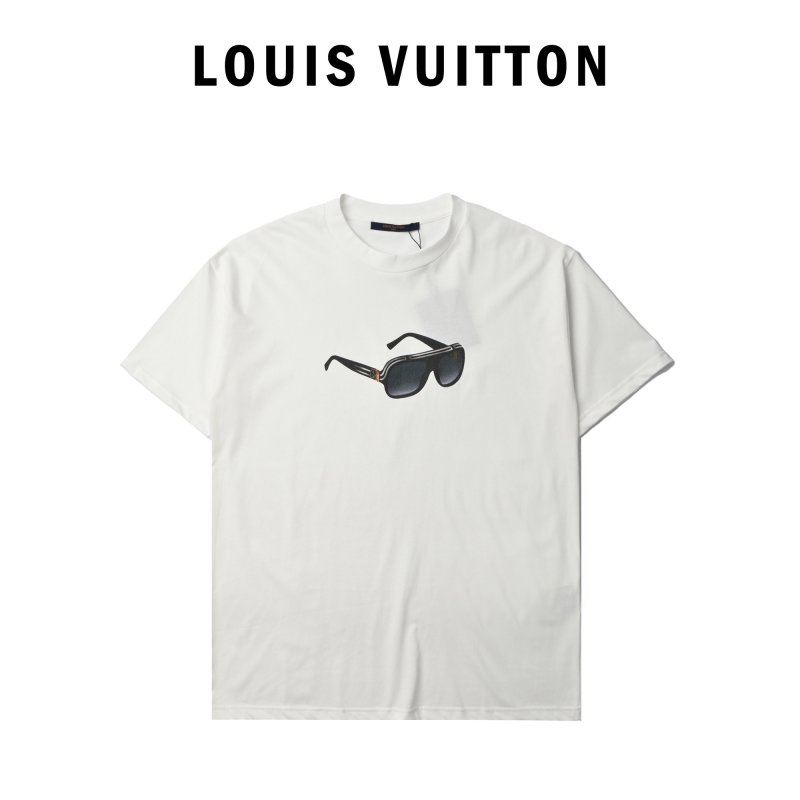 White Sunglasses Graphic Short Sleeve T-Shirt view