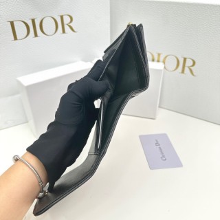 Dior 2025 CD Monogram Black Compact Wallet view 7