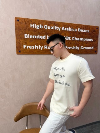 Moncler Holiday on the Beach 1952 Cream T-Shirt view 6