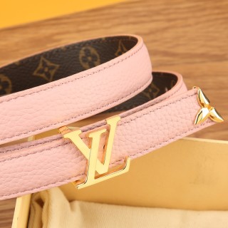 Louis Vuitton Iconic Reversible Belt Pink Leather 20mm