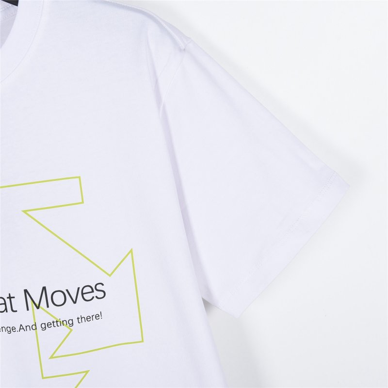 White Design That Moves Graphic T-Shirt view