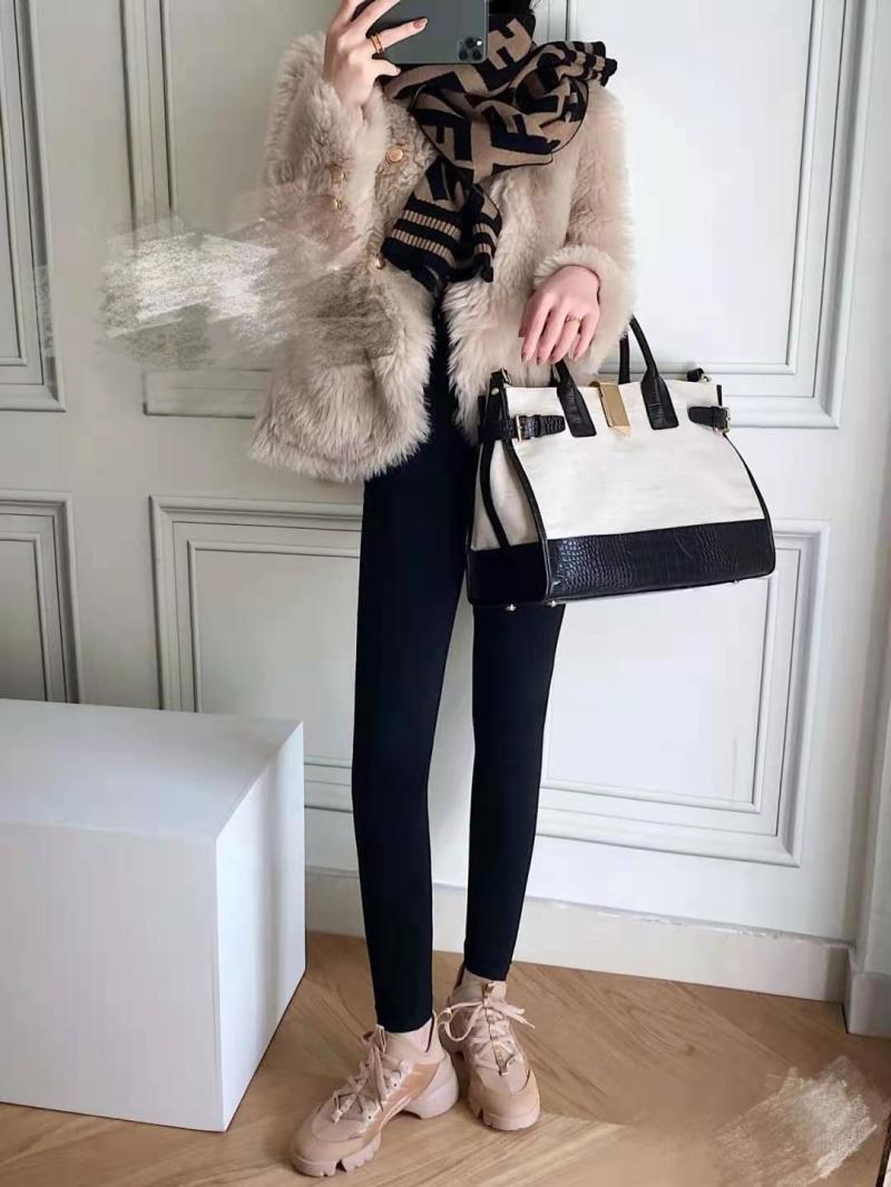 Fendi FF Monogram Wool Blend Scarf Beige Black view