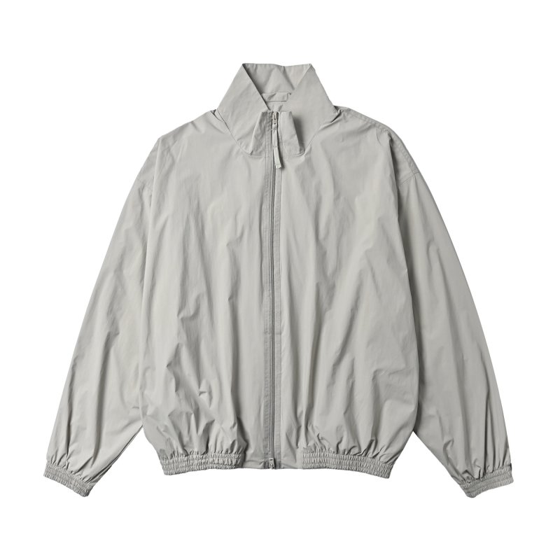 Beige Oversized Windbreaker Jacket view