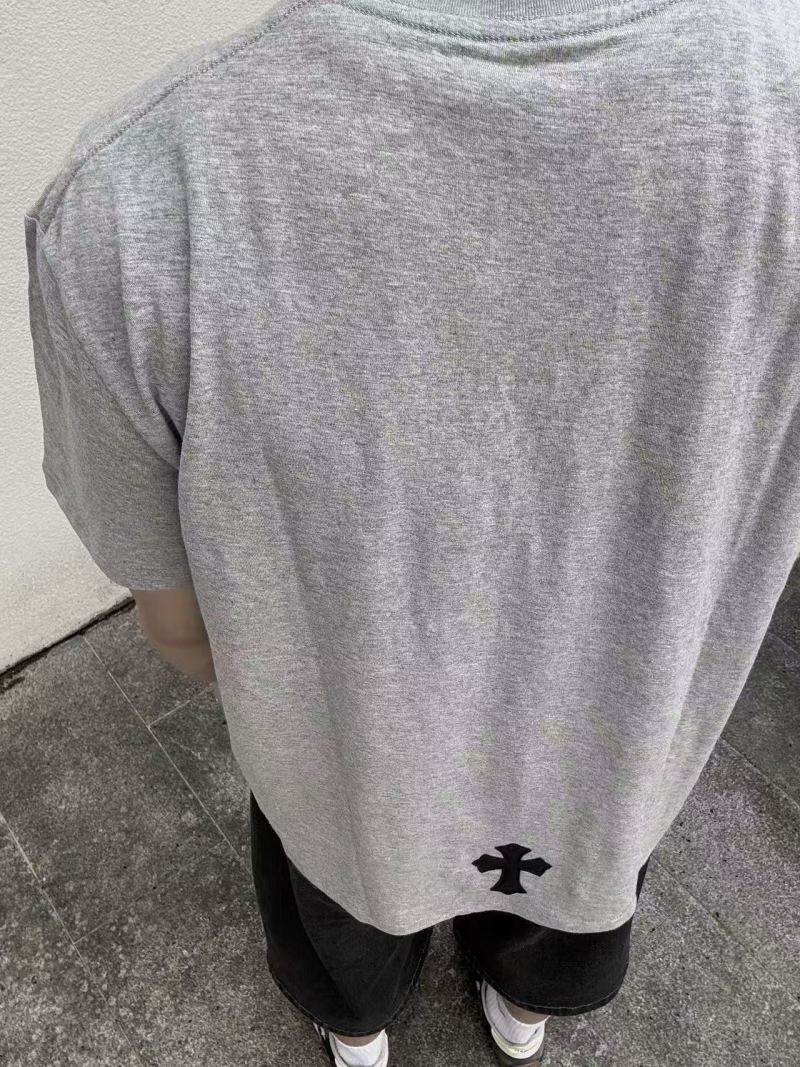 Chrome Hearts Grey Pocket T-Shirt with Black Cross Logo view