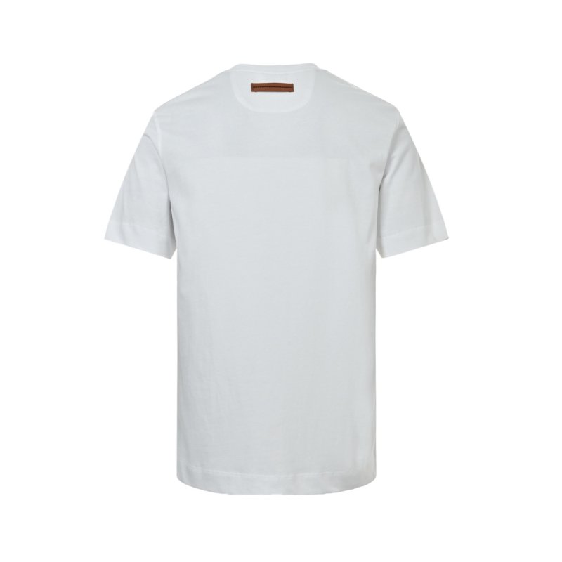 Zegna White Logo Short Sleeve T-Shirt view