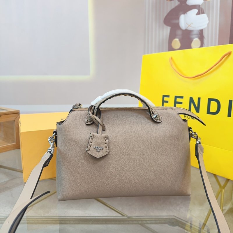 Fendi By The Way Beige Leather Handbag view