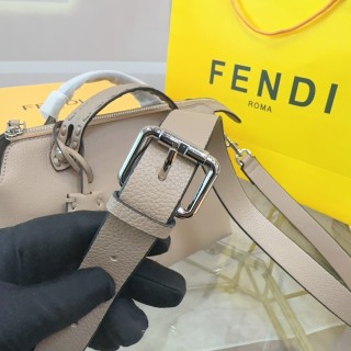 Fendi By The Way Beige Leather Handbag view 5