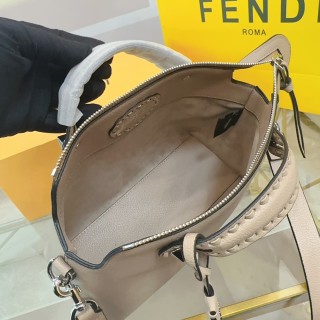 Fendi By The Way Beige Leather Handbag view 9