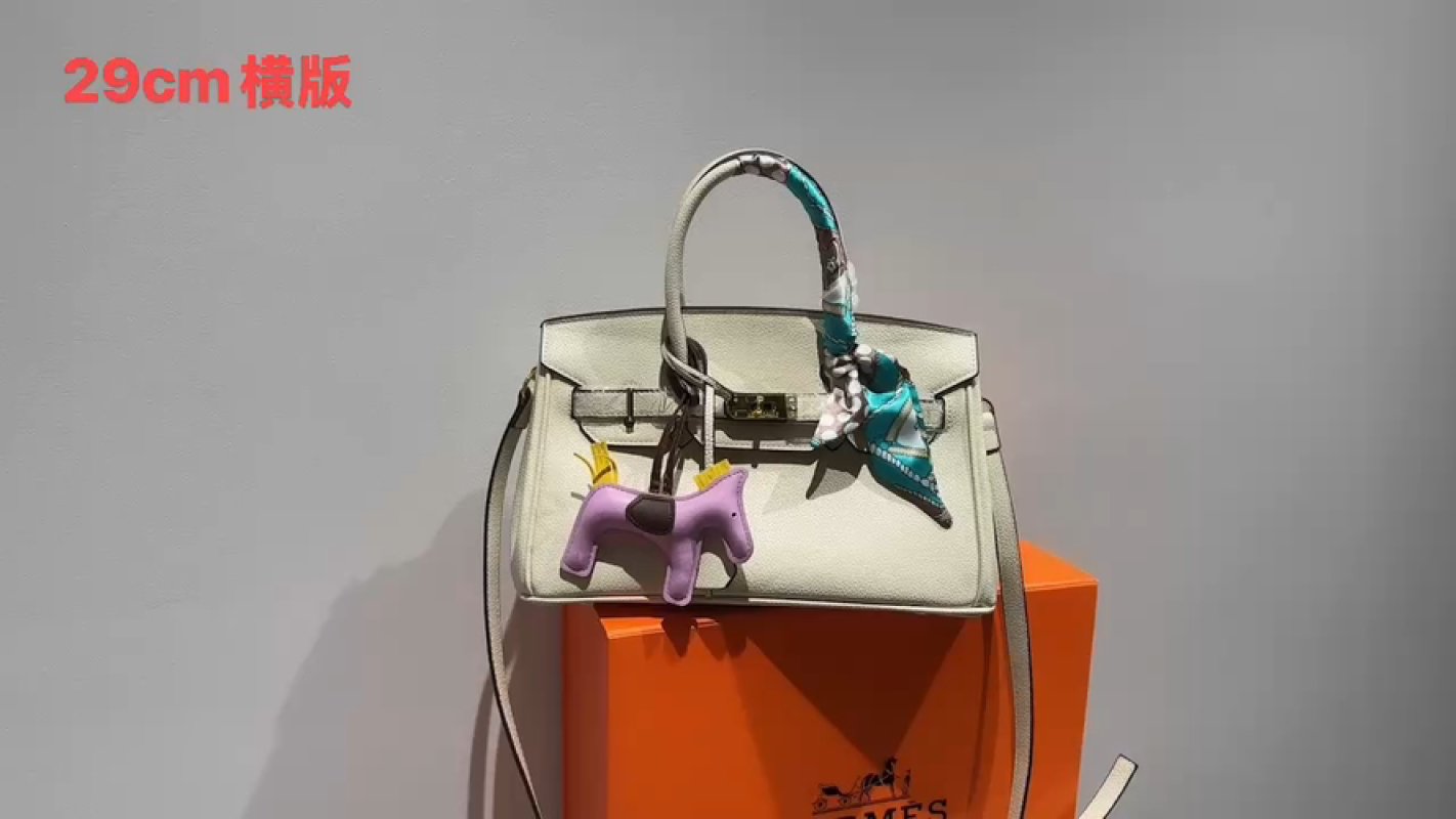Hermès-Inspired Milk White Tote Bag 29cm with Silk Scarves