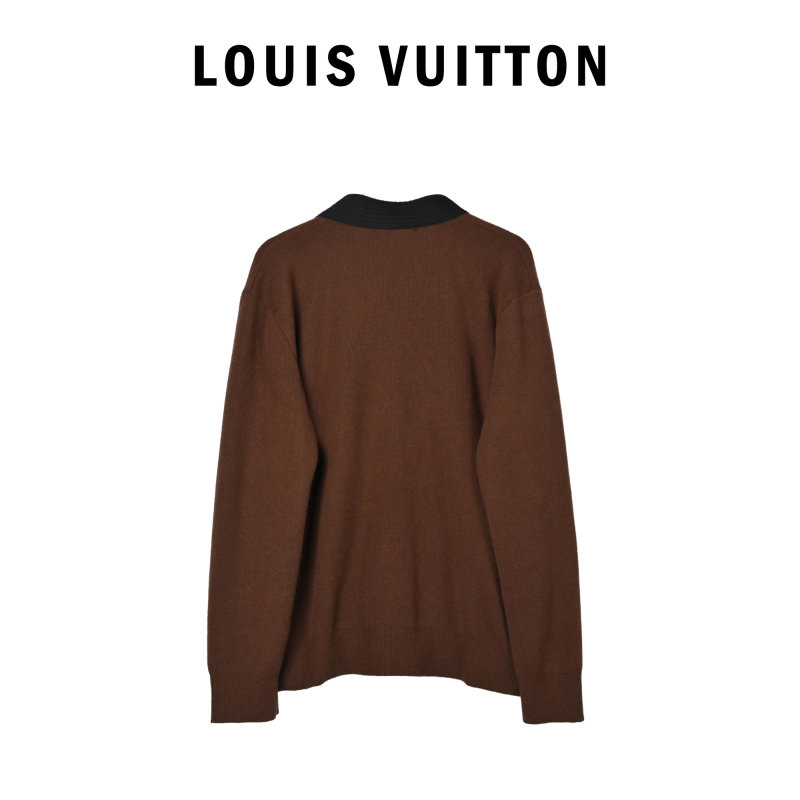 Brown Oversized Knit Cardigan view