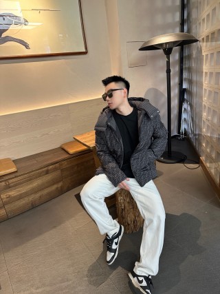 Fendi Monogram Down Jacket Charcoal