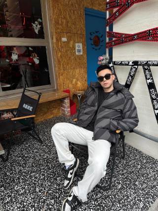 Fendi Monogram Down Jacket Charcoal view 9