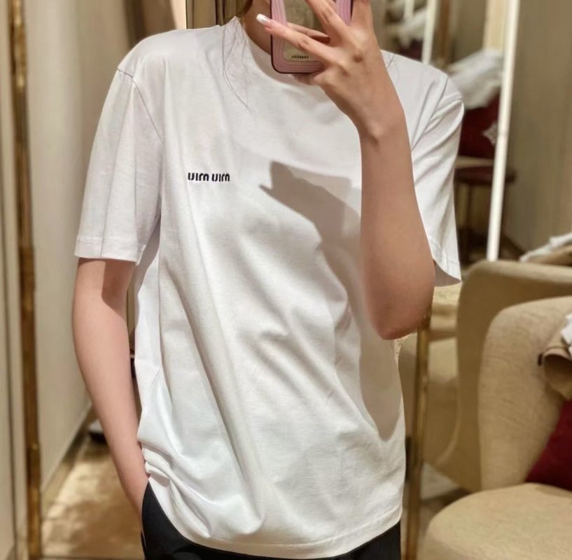 White Minimalist Logo Short Sleeve T-Shirt view