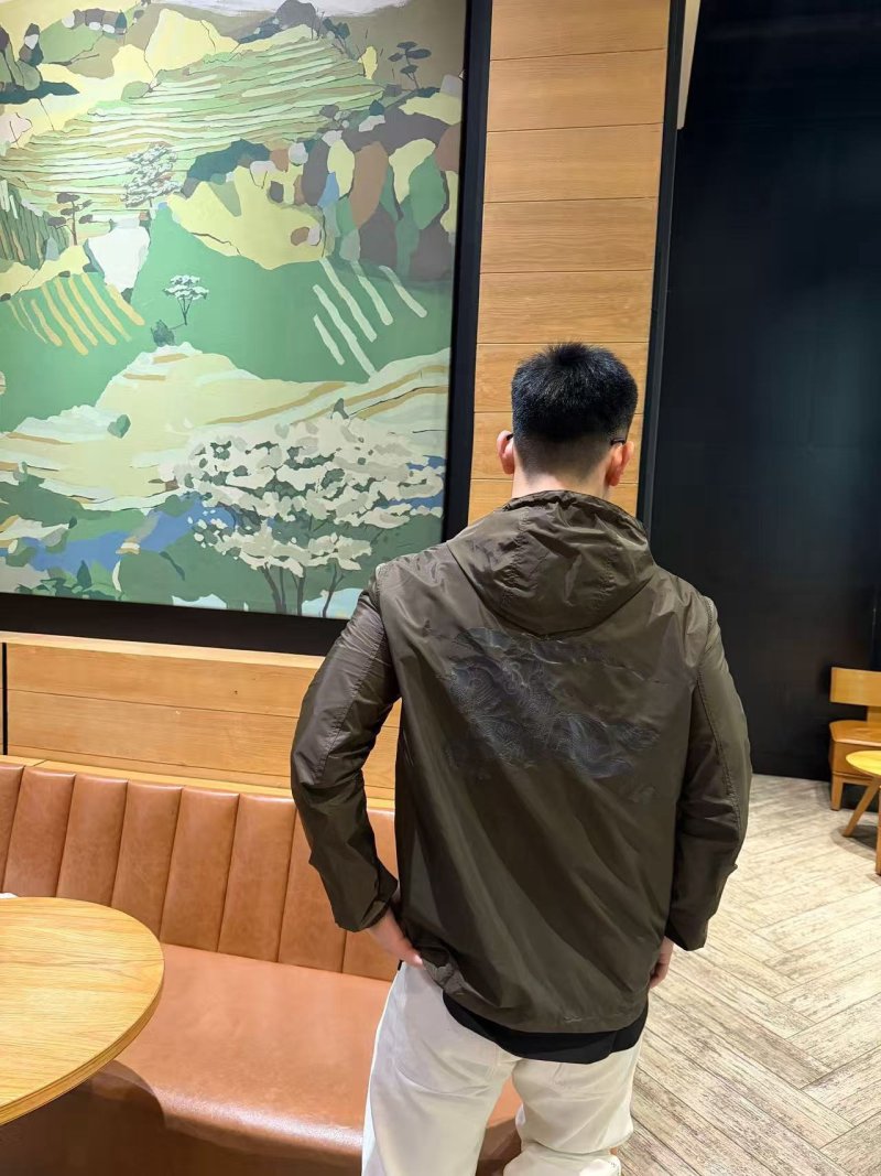 Stone Island Olive Nylon Hooded Jacket