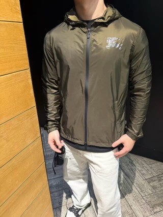 Stone Island Olive Nylon Hooded Jacket view 2