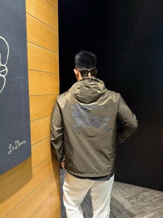 Stone Island Olive Nylon Hooded Jacket view 4
