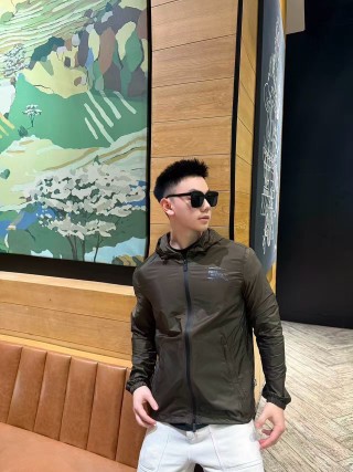 Stone Island Olive Nylon Hooded Jacket view 5