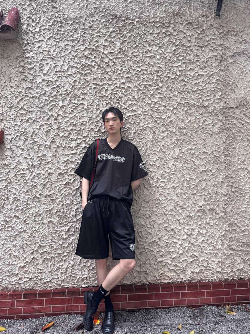 Chrome Hearts Ice Hockey Black Mesh Shorts view