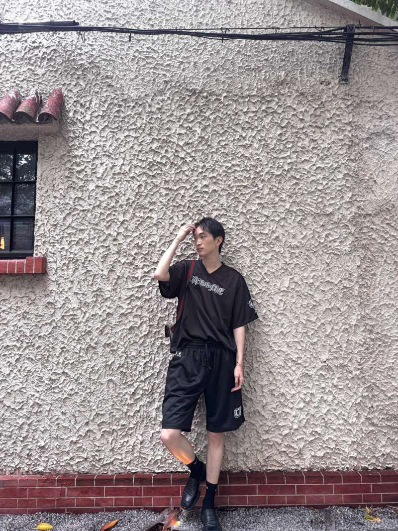 Chrome Hearts Ice Hockey Black Mesh Shorts view
