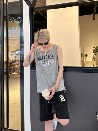 Burberry TB Logo Black Shorts view 5