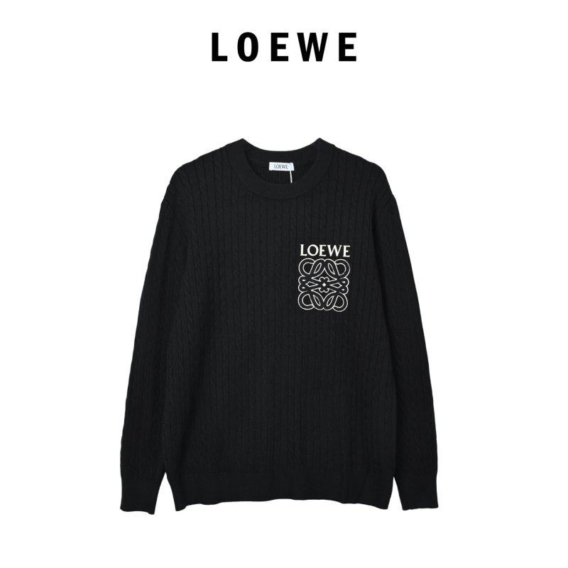 Loewe Anagram Logo Black Crewneck Sweater view