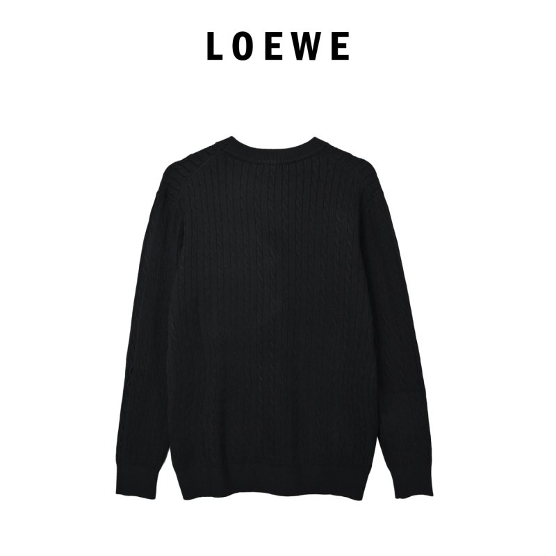 Loewe Anagram Logo Black Crewneck Sweater view