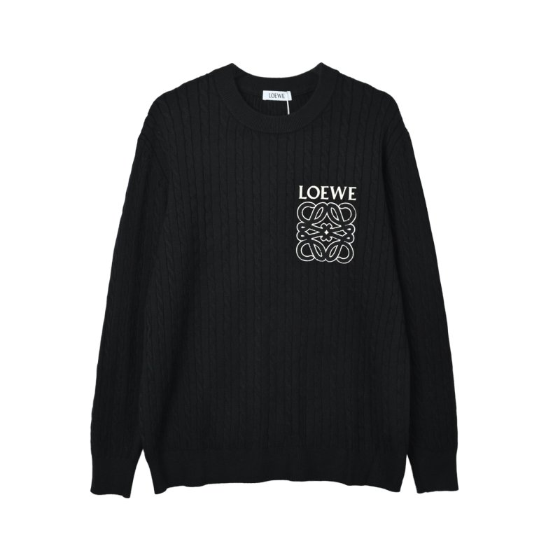 Loewe Anagram Logo Black Crewneck Sweater view