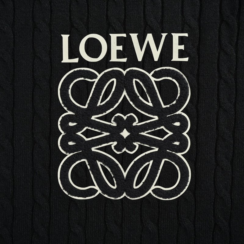Loewe Anagram Logo Black Crewneck Sweater view