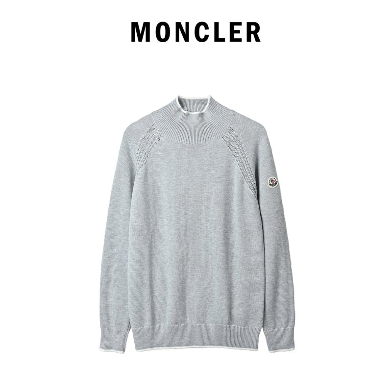 Grey Turtleneck Knit Sweater view