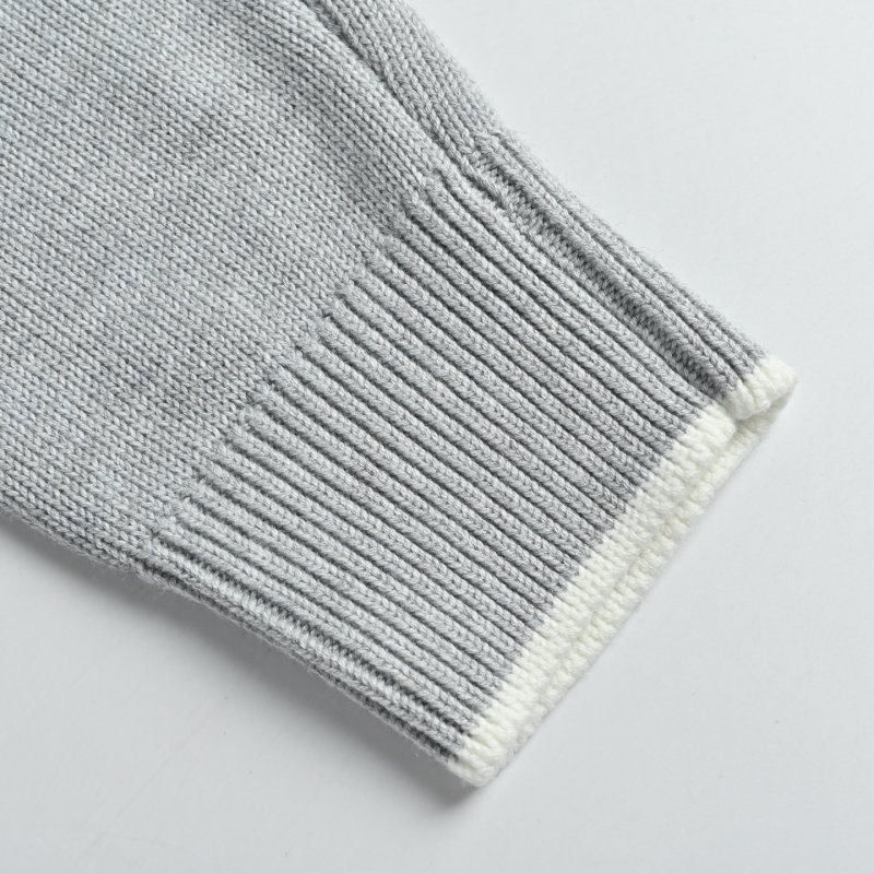 Grey Turtleneck Knit Sweater view