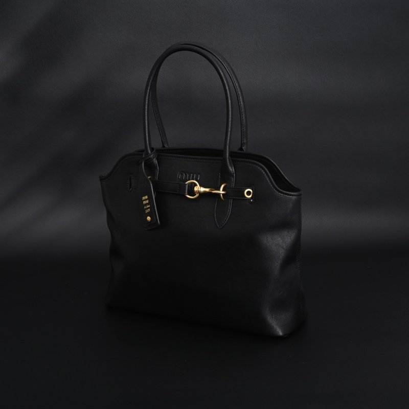 Miu Miu Shell Tote Bag Black view
