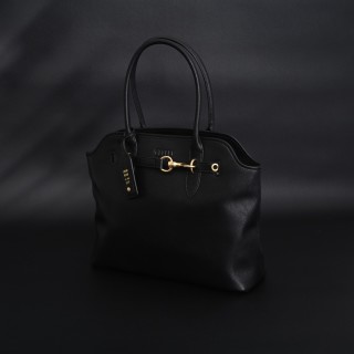 Miu Miu Shell Tote Bag Black view 4