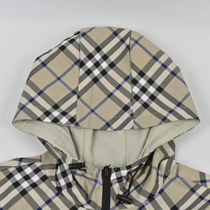 Burberry Check Puffer Jacket Cream & Navy view