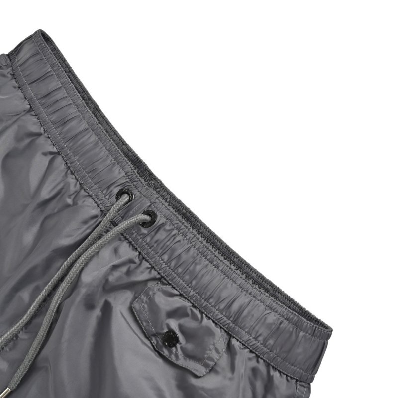 Black Nylon Cargo Shorts with Drawstring view