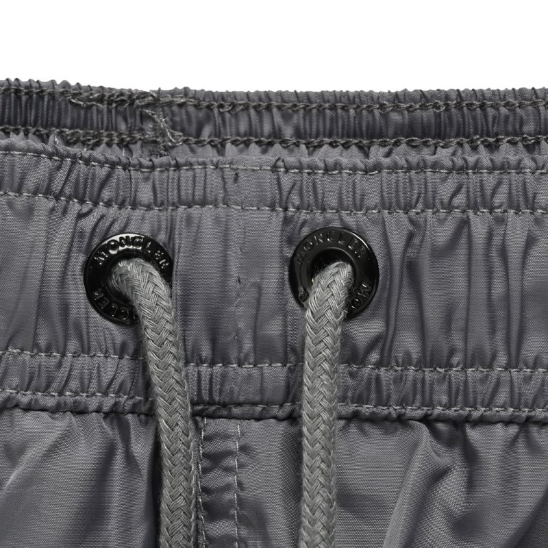 Black Nylon Cargo Shorts with Drawstring view