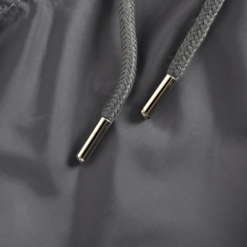 Black Nylon Cargo Shorts with Drawstring view