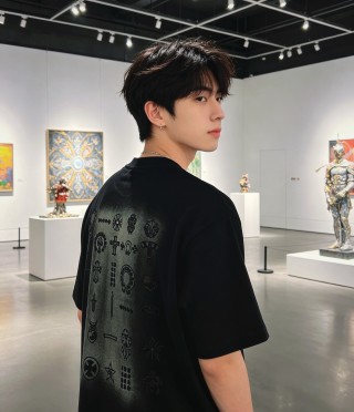 Chrome Hearts Black Cross Print T-Shirt view 4