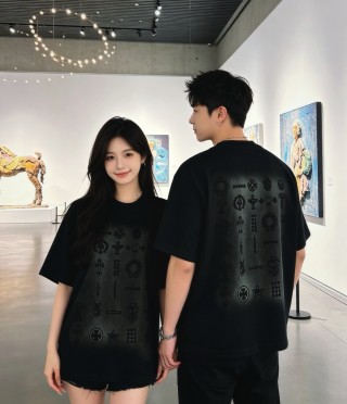 Chrome Hearts Black Cross Print T-Shirt view 8