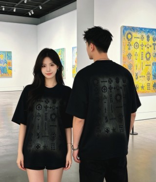 Chrome Hearts Black Cross Print T-Shirt view 9