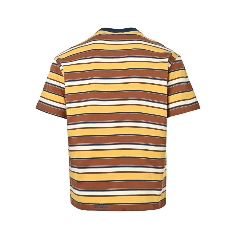 Yellow Striped Short Sleeve T-Shirt view