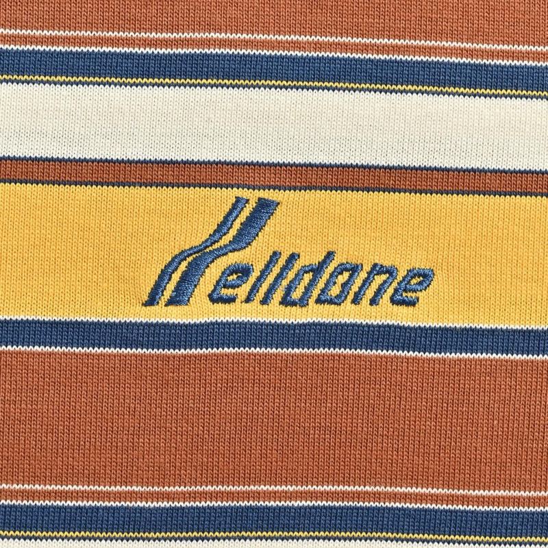 Yellow Striped Short Sleeve T-Shirt view