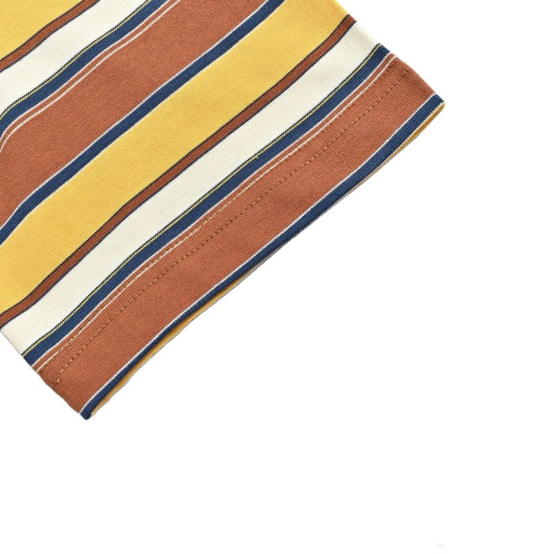 Yellow Striped Short Sleeve T-Shirt view