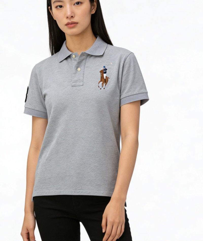 Polo Ralph Lauren Women's Grey Pony Polo Shirt