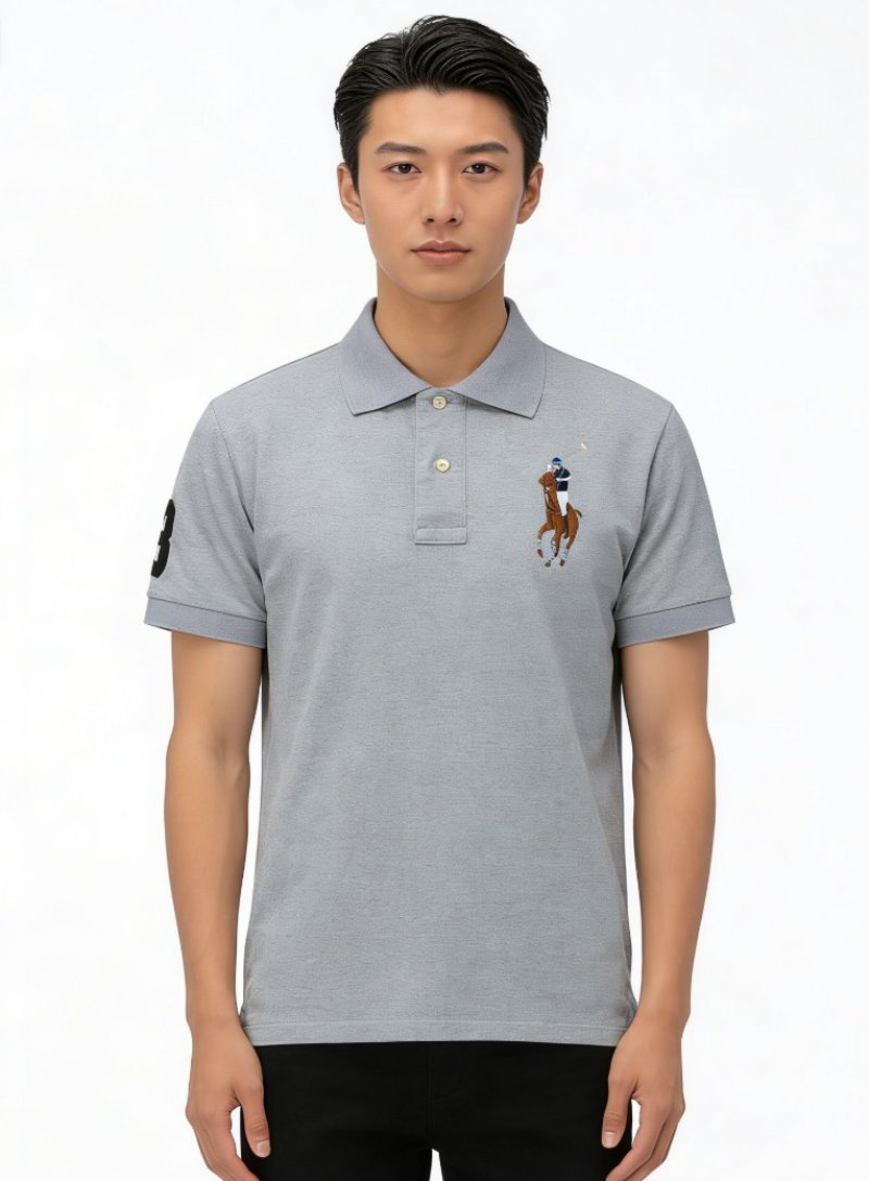 Polo Ralph Lauren Women's Grey Pony Polo Shirt view