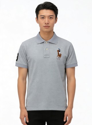 Polo Ralph Lauren Women's Grey Pony Polo Shirt view 2
