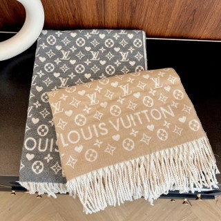 Louis Vuitton Monogram Wool Wrap Scarf - Beige view 5