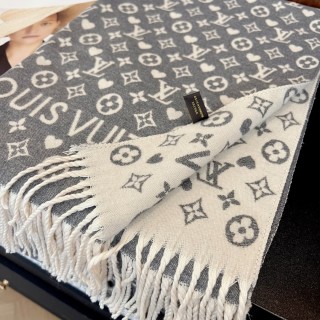 Louis Vuitton Monogram Wool Wrap Scarf - Beige view 7