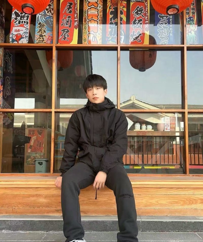 Essentials Black Logo Sweatpants